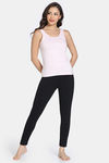 Zivame Naturally Dyed Knit Cotton Camisole - Pink Salt — thumbnail 4